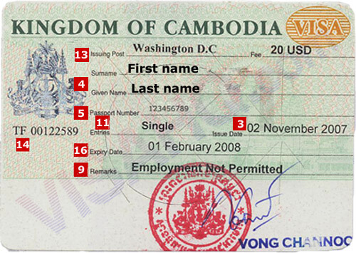 Cam-pu-chia Visa